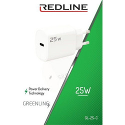 Redline Φορτιστής GL-25-C Άσπρος Greenline - (REDLINE.GL25C)