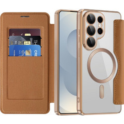 Techsuit SmartMag Book Case Brown (Samsung Galaxy S26 Ultra)