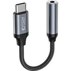 Tech-Protect UltraBoost Μετατροπέας USB-C male σε 3.5mm mini jack adapter - Μαύρο