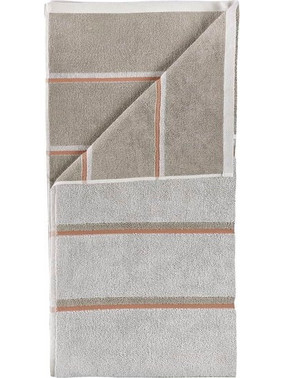 Zone Denmark - Sauna Bath Towel 140x70 cm - Soft Grey, Eucalyptus, Terracotta