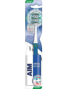 Aim Vertical Expert Double Face Soft Οδοντόβουρτσα Μπλε