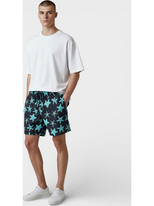 Moonstone Starfish Ανδρικό Μαγιό Μαύρο MS3003