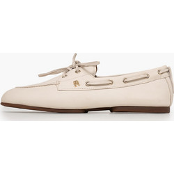 Tommy Hilfiger Sleek.Leather Γυναικείο Ιστιοπλοϊκό Μπεζ