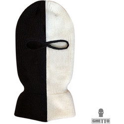 Ghetto New Design Full Face Cover Double Color White