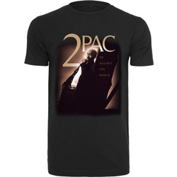 MISTER TEE Men Tupac Me Against The World Cover Tee - BLACK - MT1312
