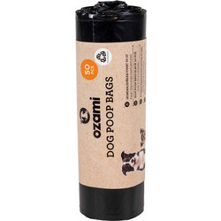 ozami - Dog Poop Bag - Black - 140x340mm - Pet Supplies