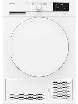 Sharp KD-GCB8S7PW9 Στεγνωτήριο Ρούχων 8kg