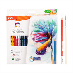 Deli Aqua Color Emotion Ξυλομπογιές Ακουαρέλας Σετ 24τμχ