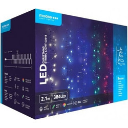 Modee Lighting Χριστουγεννιάτικα Λαμπάκια LED 384LED 2.1m Πολύχρωμα