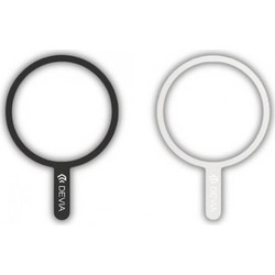Magnetic Adapter Ring Devia EL255 για Magsafe Μαύρο & Λευκό (2 τεμ.)