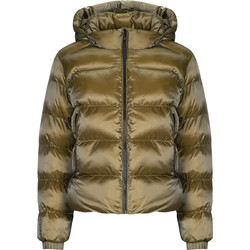 Superdry Luxe Γυναικείο Μπουφάν Χειμωνιάτικο Puffer Μακρύ Καφέ W5012005A-H8E