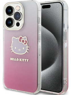 Hello Kitty - Hardcase IML Gradient Electrop Kitty Head - iPhone 15 Pro Max - Pink (3666339185459)