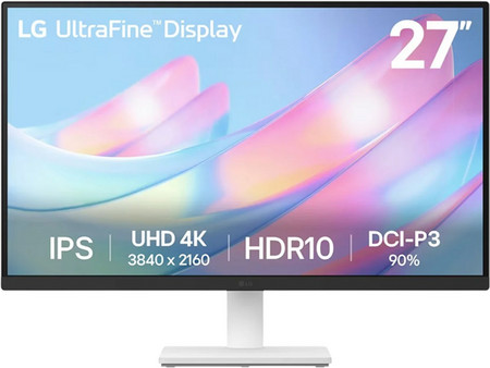LG UltraFine 27US500-W IPS HDR Monitor 27" 3840x2160 4K UHD 60Hz 5ms