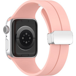 Techsuit Watchband W011 Λουράκι Σιλικόνης Pink (Apple Watch 42 / 44 / 45 / 49mm)