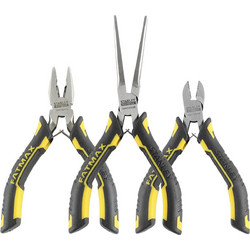 Stanley FMHT0-80524 Fatmax Συλλογή Πένσα Πλαγιοκόφτης Μυτοτσίμπιδο Μινι Σετ 3 Τεμ Black,Yellow,Silver