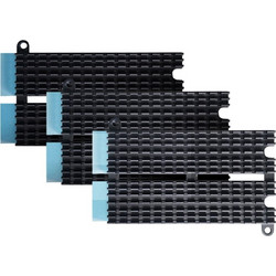 Asustor Heatsink For FS67 / AS-T10G3 (3-Pack For M.2 Ssds In One box. Covers Two M.2 SSDs) - (AS-HK1)