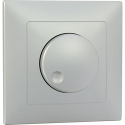 Master Dimmer Master Τοίχου 230V 400W Κατάλληλο Για LED Χωρίς Ουδέτερο DM-400L/N - Ασημί - DM-400L-SILVER