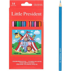 Little President Ξυλομπογιές Σετ 14τμχ