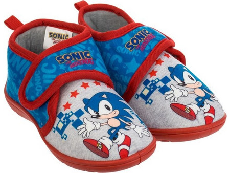 Παντόφλες Μποτάκι Λευκές Μπλε Κόκκινο Sonic