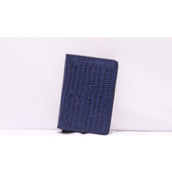 Πορτοφόλι Καρτών με RFID και Μηχανισμό Slide σε Μπλε Glossy
