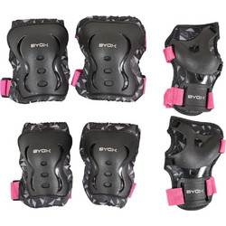 Byox Dazzle Παιδικές Επιγονατίδες για Rollers Ροζ 25-50kg_111525