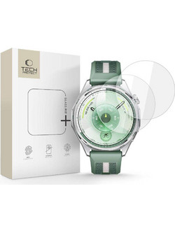 TECH PROTECT TEMPERED GLASS Fit+ για HUAWEI WATCH GT 6 (46 MM) - ΔΙΑΦΑΝΟ - 2 TEM