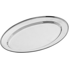 ΠΙΑΤΕΛΑ ΣΕΡΒΙΡΙΣΜΑΤΟΣ ΑΝΟΞΕΙΔΩΤΗ ΟΒΑΛ 25x18x1cm