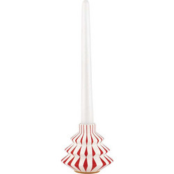 Χριστουγεννιάτικο Κηροπήγιο Delight NZ07 10x10x9cm White-Red Alessi