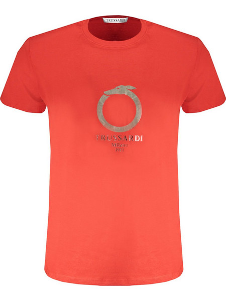 Trussardi Mens Short Sleeve T-shirt Red TRU2MTS03_RO11RED