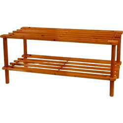 Ξύλινη Παπουτσοθήκη 2 Επιπέδων 29.5x70x26 cm 5403304