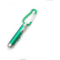 3-in-1 UV Light + Red Laser + LED White Flashlight Keychain πράσινο