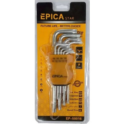 Κλειδιά TORX CRV σε σχήμα L σετ 9τμχ Epica Star EP-50016