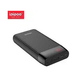 Ipipoo Lp-16 Power Bank 20000mAh με 2 Θύρες USB-A Black