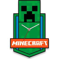 Minecraft Green XL Wall Clock 50 cm EWA3023MIN