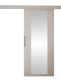 PoliHome Rubi IV-Cashmere Πόρτα Εσωτερική Συρόμενη Ξύλινη με Καθρέπτη 77x205cm 163083549