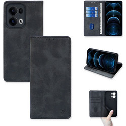 Sonique Vintage Magnet Θήκη Πορτοφόλι για Oppo Reno13 Pro 5G Μαύρο