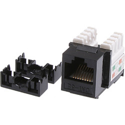 Masterlan self-tapping keystone UTP Cat.6, black, upper terminal block - (LY-KJ6-21)