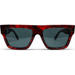 Celine CL 40013I/S 54N Γυναικεία Γυαλιά Ηλίου Τετράγωνα Κοκάλινα Κόκκινα με Μαύρο Polarized Φακό