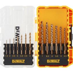 DEWALT ΤΡΥΠΑΝΙΑ ΜΕ ΚΥΛΙΝΔΡΙΚΟ ΣΤΕΛΕΧΟΣ ΓΙΑ ΜΕΤΑΛΛΟ ΣΕΤ 13ΤΕΜ. (DT70710)