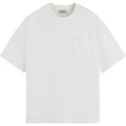 SCOTCH & SODA CORE 3 CROSSES LOOSE FIT POCKET T-SHIRT ΜΠΛΟΥΖΑ ΚΜ 179193-100-WHITE