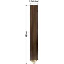 Σετ 10 τμχ πάσσαλοι δοκός 50109 7.2X4.6X46 cm με μύτη-Tesias Group