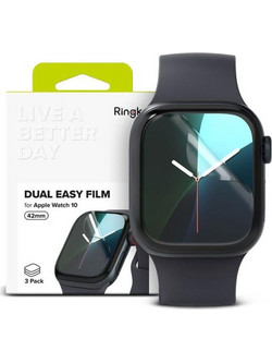 Προστατευτική Μεμβράνη Dual Easy Ringke Apple Watch 10/ 11 42mm Διάφανο (3 τεμ.)