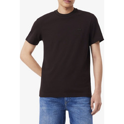 Lacoste ανδρικό T-Shirt Stretch Pique Stripe Collar TH8174-3LA Καφέ