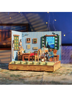 Tonecheer Vincent's Bedroom 3D Book Nook DIY 143 Κομμάτια 15.4cm TQ401