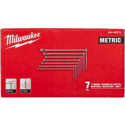ΛΑΒΗ Τ ΜΕ ΣΠΑΣΤΟ ΚΑΡΥΔΑΚΙ HEX ΣΕΤ 7 ΤΕΜ | Milwaukee 4058546475451