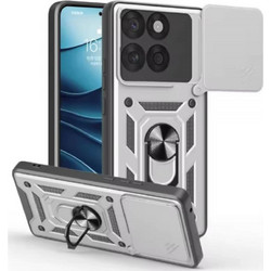 Bodycell Armor Slide Back Cover Θήκη Ασημί (Motorola Edge 70 5G)