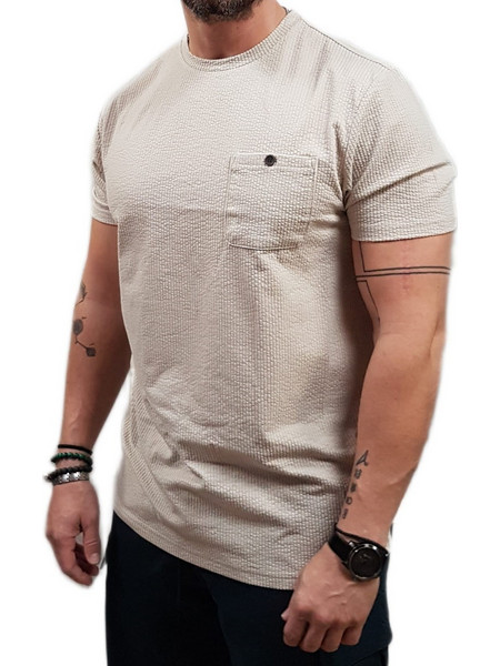 Indicode - 41-200 191 - IN Nova Tee - Simply Taupe - Oversize fit - Μπλούζα Μακό - ecru