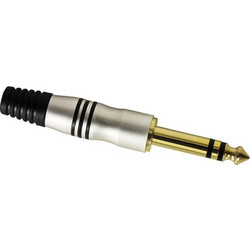 Adam Hall 3 STAR C JM3 GOLD - 6.3 mm Jack Plug stereo silver - Adam Hall