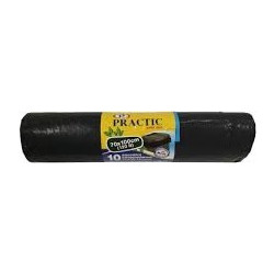 Σακούλες απορριμμάτων Practic υψηλής αντοχής 70x100cm, Μαύρη,10τμχ