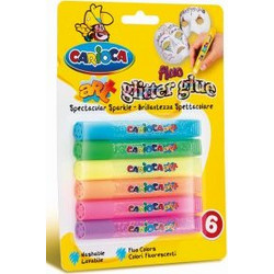 CARIOCA GLITTER GLUE FLUO (6TEM)